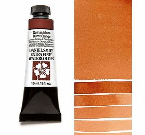 Farba akwarelowa Daniel Smith extra fine watercolour 086 quinacridone burnt orange seria 2 15 ml